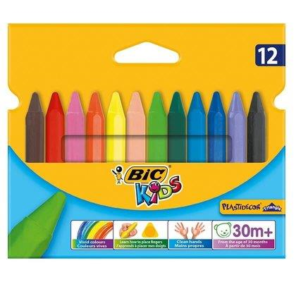 Bic Elleri Kirletmeyen Üçgen Pastel  Boya 12 Renk