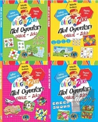 Bilgin Zeki ile Akıl Oyunları Dikkat Zeka - 4 Kita