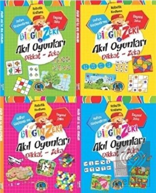 Bilgin Zeki ile Akıl Oyunları Dikkat Zeka - 4 Kita