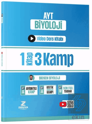 Biosem AYT Biyoloji 1 Kitap 3 Kamp Video Ders Kitabı