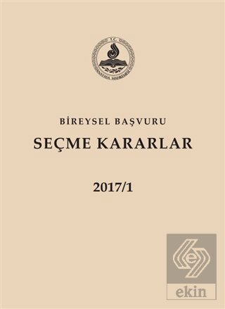 Bireysel Başvuru Seçme Kararlar 2 Cilt Takım