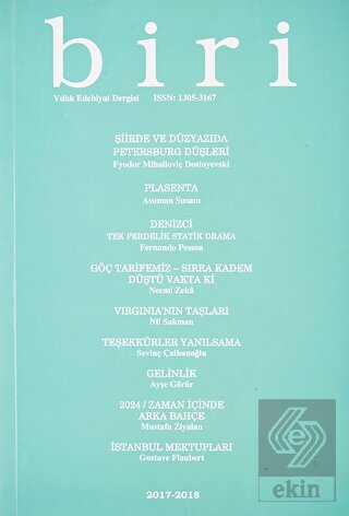 Biri Yıllık Edebiyat Dergisi Sayı: 12