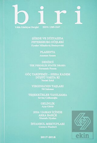 Biri Yıllık Edebiyat Dergisi Sayı: 12