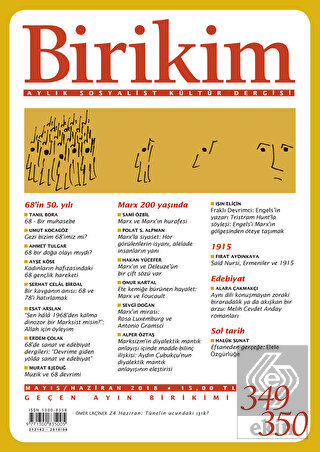 Birikim Aylık Sosyalist Kültür Dergisi Sayı: 349