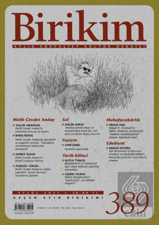Birikim Aylık Sosyalist Kültür Dergisi Sayı: 389 Eylül 2021