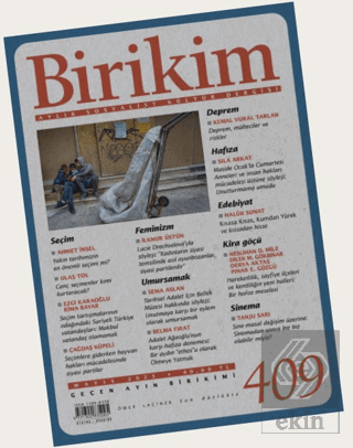 Birikim Aylık Sosyalist Kültür Dergisi Sayı: 409 Mayıs 2023