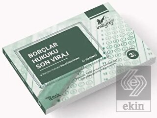 Borçlar Hukuku Genel Hükümler - Son Viraj