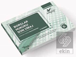 Borçlar Hukuku Genel Hükümler - Son Viraj