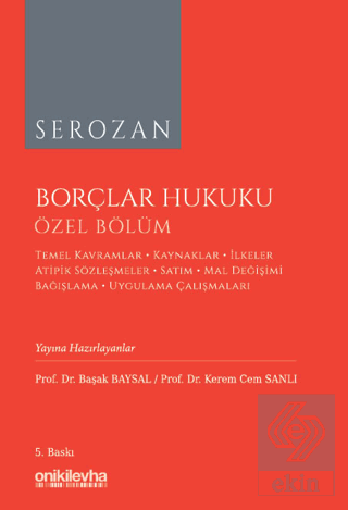 Borçlar Hukuku Özel Bölüm