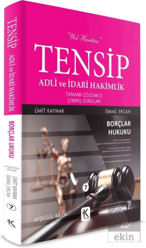 Borçlar Hukuku - Tensip Adli ve İdari Hakimlik Tam
