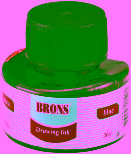 BRONS ÇİNİ MÜREKKEBİ MAVİ