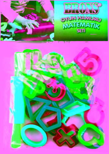 Brons Number Oyun Hamuru Kalıp seti