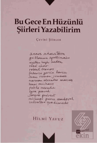 Bu Gece En Hüzünlü Şiirleri Yazabilirim