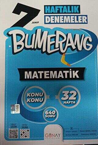 Bumerang 7. Sınıf Matematik Haftalık Denemeler