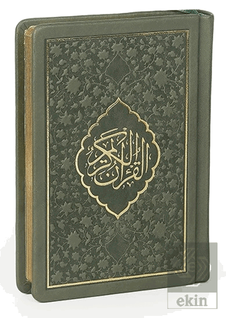 Büyük Cep Boy Hakiki Deri Kur'an-ı Kerim (Yeşil Re