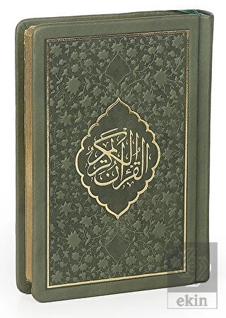 Büyük Cep Boy Hakiki Deri Kur'an-ı Kerim (Yeşil Re