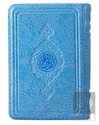 Büyük Cep Boy Kur'an-ı Kerim (Mavi Renk, Kılıflı,