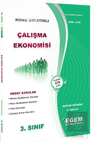 Çalışma Ekonomisi Konu Anlatımlı Soru Bankası