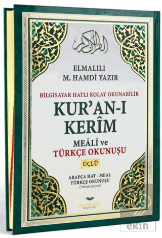Cami Boy Bilgisayar Hatlı 3lü Sıvama Kuran-ı Kerim Yüce Meali ve Okunu