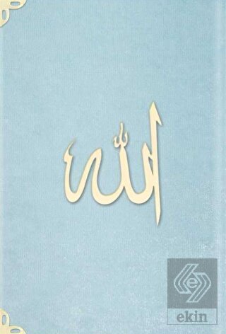 Çanta Boy Süet Mealli Yasin Cüzü (Bebe Mavisi, Laf