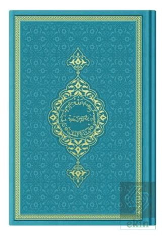 Çanta Boy Termo Deri Kuran-ı Kerim (Turkuaz, Mühürlü)