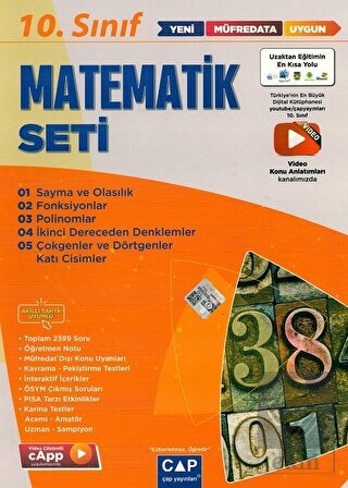 Çap 10. Sınıf Matematik Anadolu Seti