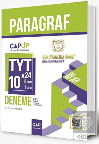 Çap Yayınları TYT Paragraf 10 x 24 Up Deneme
