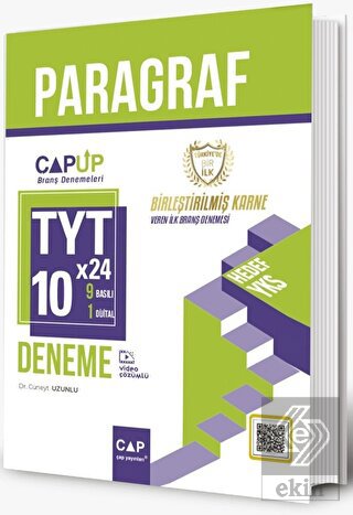 Çap Yayınları TYT Paragraf 10 x 24 Up Deneme