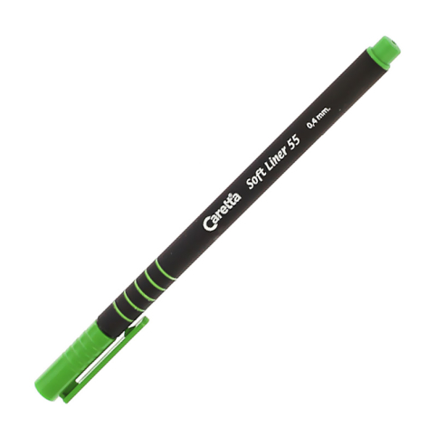 CARETTA 55 SOFT LINER KEÇELİ KALEM YEŞİL TEKLİ