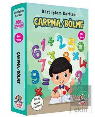 Çarpma Bölme - Dört İşlem Kartları 9+ Yaş