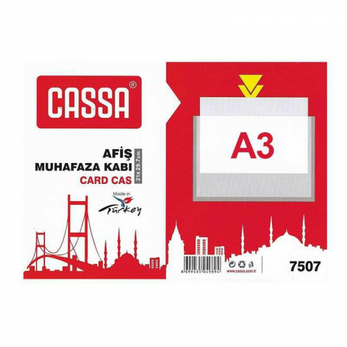 Cassa Afiş Muhafaza Kabı A3 297x420mm Şeffaf