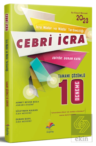 Cebri İcra İcra Müdürlüğü Ve Müdür Yardımcılığı Çözümlü 10 Deneme Sına