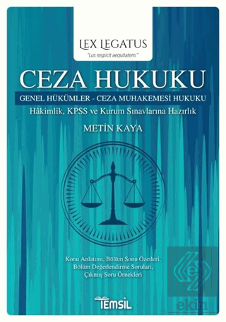 Ceza Hukuku Genel Hükümler - Ceza Muhakemesi Hukuk
