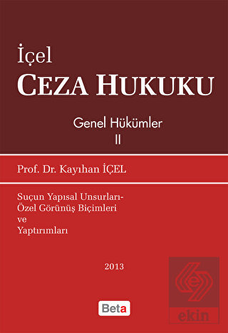 Ceza Hukuku Genel Hükümler II