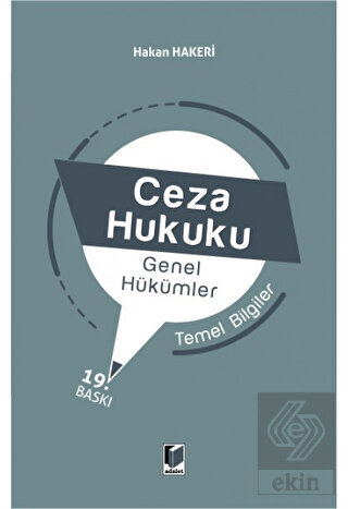Ceza Hukuku Genel Hükümler Temel Bilgiler