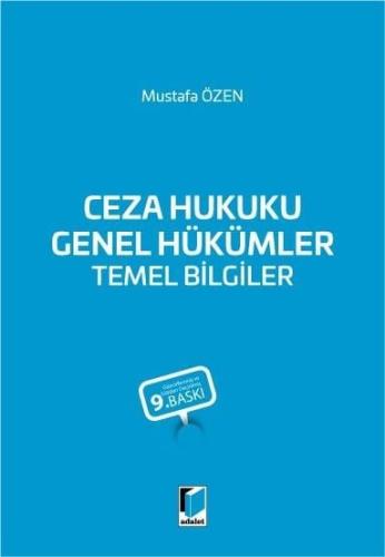 Ceza Hukuku Genel Hükümler Temel Bilgiler