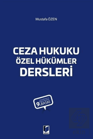 Ceza Hukuku Özel Hükümler Dersleri
