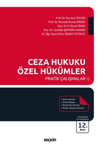 Ceza Hukuku Özel Hükümler Pratik Çalışmalar
