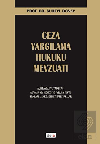 Ceza Yargılama Hukuku Mevzuatı