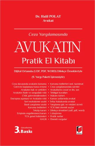 Ceza Yargılamasında Avukatın Pratik El Kitabı