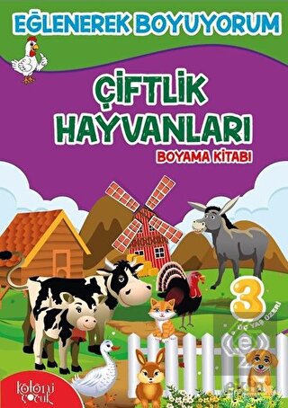 Çiftlik Hayvanları Boyama Kitabı