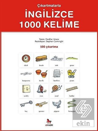 Çıkartmalarla İngilizce 1000 Kelime (500 Çıkartma)