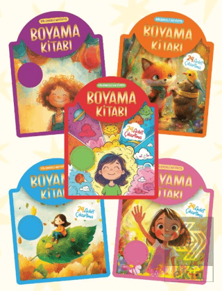 Çıkartmalı Boyama Kitabı 5li Set