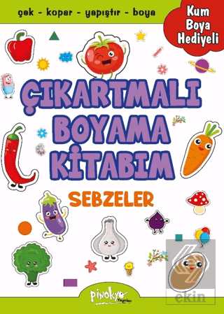 Çıkartmalı Boyama Sebzeler