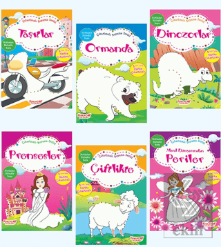 Çıkartmalı Boyama Serisi (6 Kitap Takım)