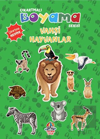 Çıkartmalı Boyama Serisi - Vahşi Hayvanlar