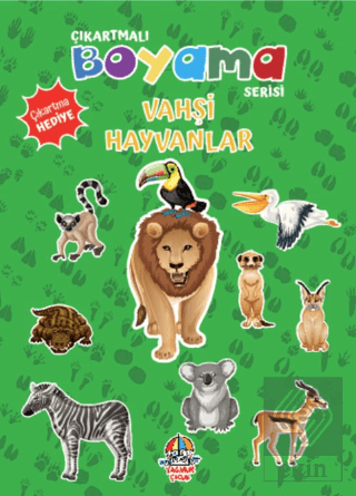 Çıkartmalı Boyama Serisi - Vahşi Hayvanlar