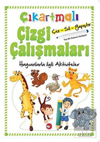 Çıkartmalı Çizgi Çalışmaları - Hayvanlarla İlgili