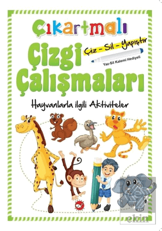 Çıkartmalı Çizgi Çalışmaları - Hayvanlarla İlgili