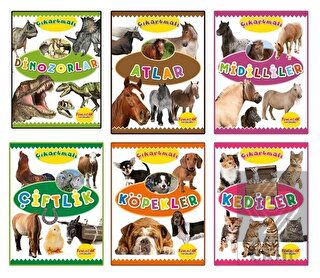 Çıkartmalı Hayvanlar Serisi (6 Kitap Takım)